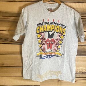 Vintage 1994 Indianapolis Indians AAA baseball T-Shirt size M made in USA